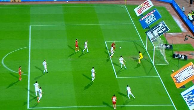 بنجديدة يهدر هدف محقق امام الزمالك بعد عرضية رائعه من زيزو