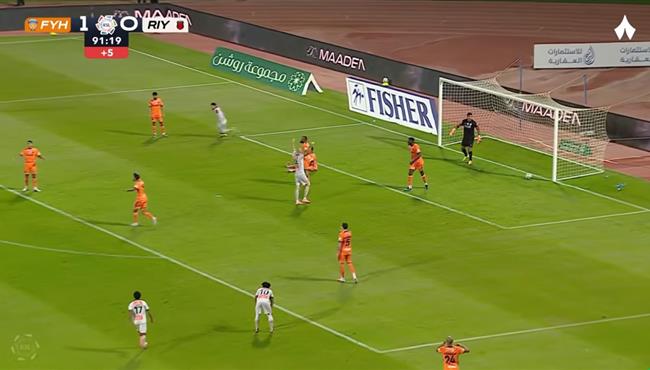 اهداف مباراة الرياض والفيحاء 1 1 الدوري السعودي