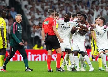 يعرفه الشعب المصري جيد ا حكم مباراة ريال مدريد وروما في دوري أبطال أوروبا