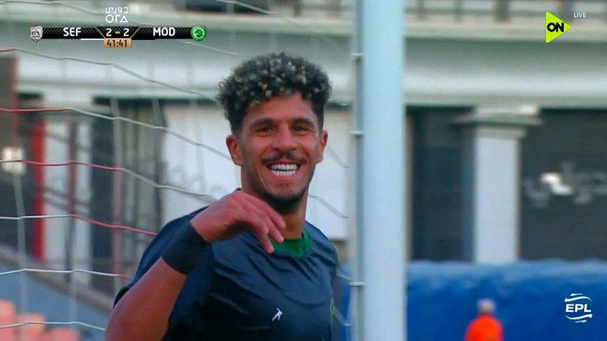 هدف مودرن سبورت الثالث في مرمي الشرقية انبي بالدوري المصري