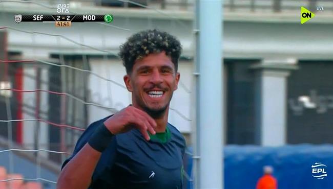 هدف مودرن سبورت الثالث في مرمي الشرقية انبي بالدوري المصري
