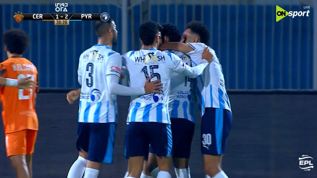 هدف بيراميدز الثالث في مرمي سيراميكا كليوباترا بالدوري المصري