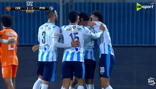 هدف بيراميدز الثالث في مرمي سيراميكا كليوباترا بالدوري المصري