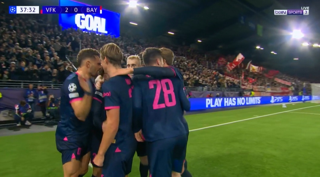 اهداف مباراة بايرن ميونخ وفايكينج (3-3) دوري ابطال اوروبا