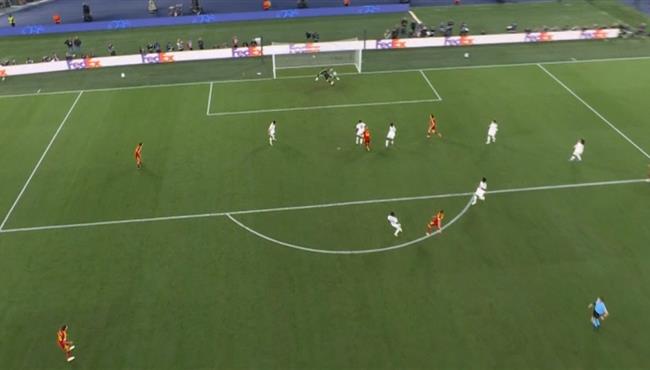 هدف روما الاول في مرمي ريال مدريد بدوري ابطال اوروبا