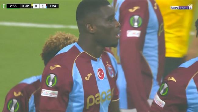 اسيست محمد صلاح في مباراة طرابزون سبور وكوبس بالمؤتمر الاوروبي
