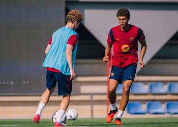 تشكيل برشلونة أتلتيك المتوقع أمام أوتيبو اليوم في الدوري الإسباني موقف حمزة عبد الكريم