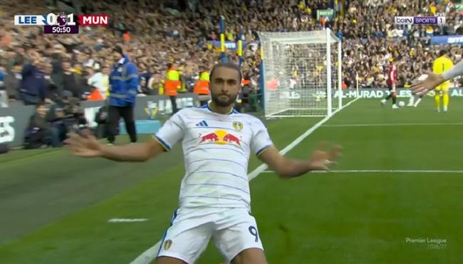 هدف كالفيرت ليوين في مرمي مانشستر يونايتد بالدوري الانجليزي