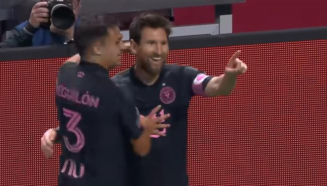 هدف ميسي الاول الرائع في مرمي اتالانتا يونايتد بالدوري الامريكي