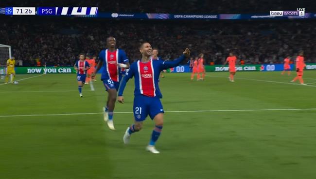 هدف لوكاس هيرنانديز في مرمي برشلونة بدوري ابطال اوروبا