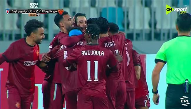 اهداف مباراة سيراميكا كليوباترا ومنتخب السويس بتروجيت 2 0 الدوري المصري