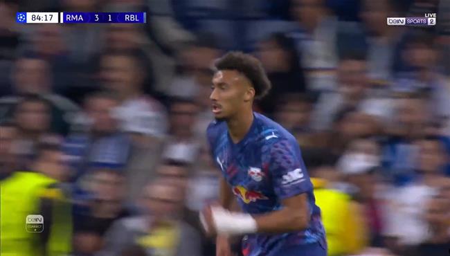 هدف لايبزيج في مرمي ريال مدريد بدوري ابطال اوروبا