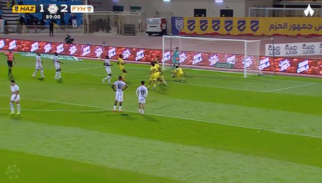 اهداف مباراة الفيحاء والحزم 2 2 الدوري السعودي