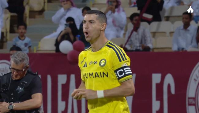 هدف كريستيانو رونالدو الملغي في مرمي الفيصلي بالدوري السعودي