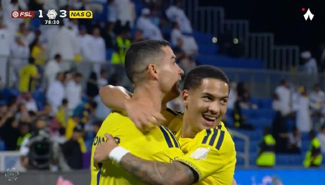 هدف النصر الثالث في مرمي الفيصلي بالدوري السعودي