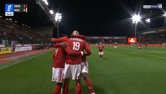 اهداف مباراة نيس وبريست في الدوري الفرنسي
