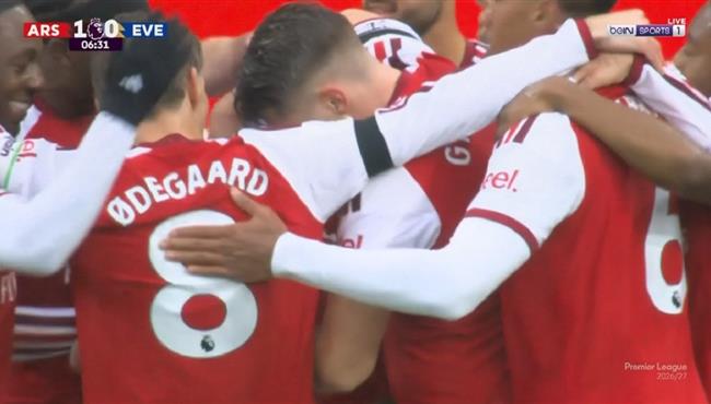 اهداف مباراة ارسنال وايفرتون في الدوري الانجليزي