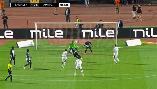 محمد حمد يهدر هدف محقق امام الجيش الرواندي في دوري ابطال افريقيا