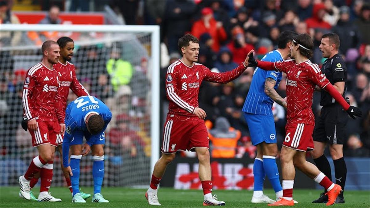فيديو | ليفربول يفوز على برايتون بثنائية في الدوري الإنجليزي