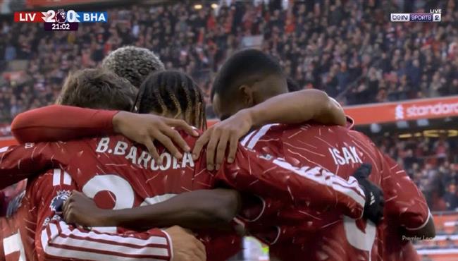 اهداف مباراة ليفربول وبرايتون (2-0) الدوري الانجليزي