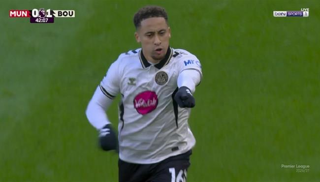 هدف بورنموث الثاني في مرمي مانشستر يونايتد بالدوري الانجليزي