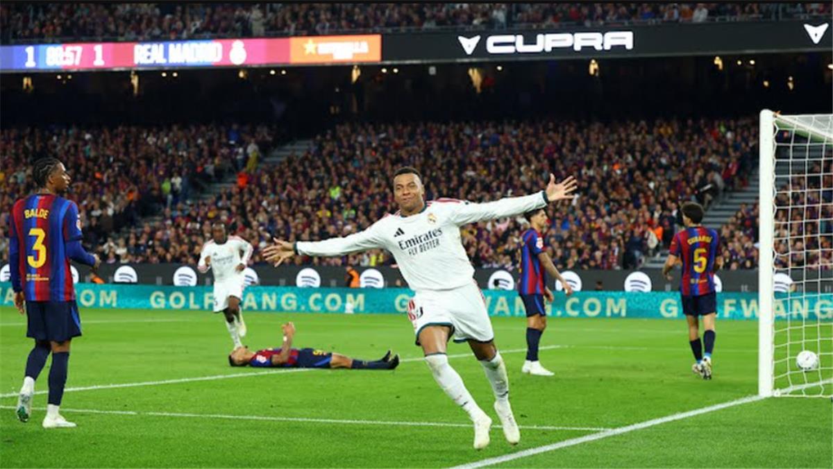 الصالح نيوز : فيديو | في الوقت القاتل.. مبابي يسجل هدف ريال مدريد الثاني أمام برشلونة