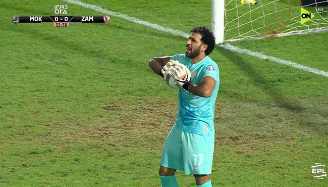 خطأ من المهدي سليمان كاد ان يتسبب في هدف للمقاولون العرب بالدوري المصري