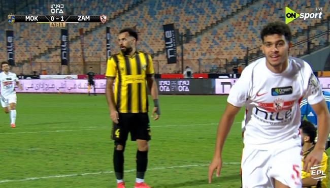 هدف محمد حمد في مرمي المقاولون العرب بالدوري المصري