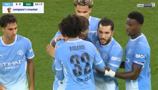 اهداف مباراة مانشستر سيتي وبرايتون في كأس رابطة الدوري الانجليزي