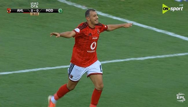 هدف عمر الساعي في مرمي مودرن سبورت بالدوري المصري