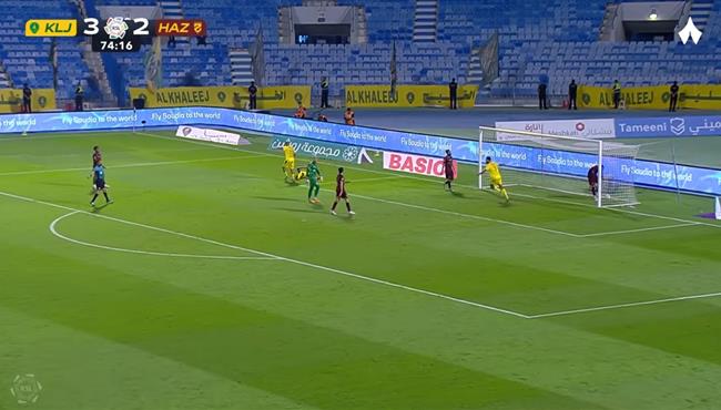 اهداف مباراة الخليج والحزم 4 2 الدوري السعودي