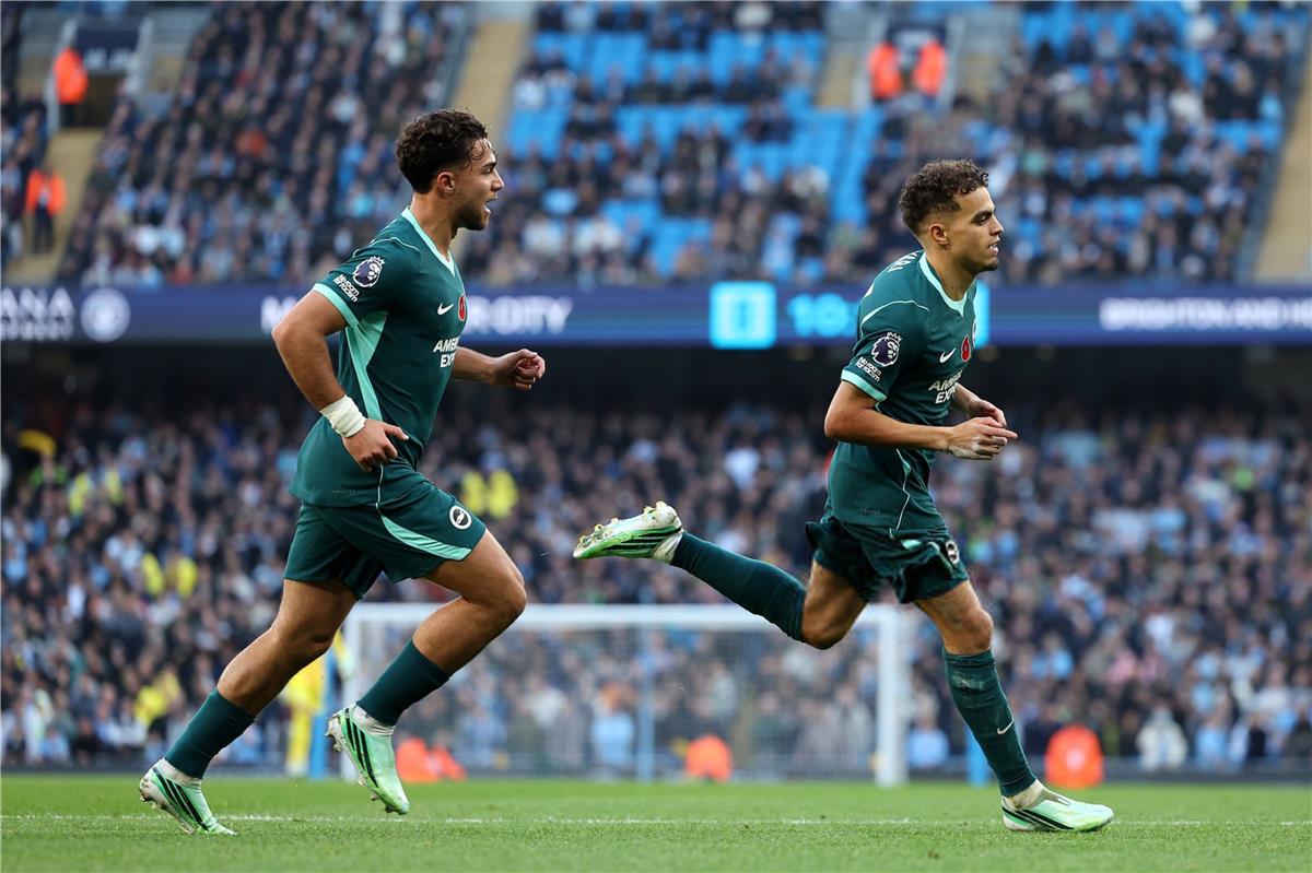 ترتيب الدوري الإنجليزي بعد خسارة مانشستر سيتي أمام برايتون
