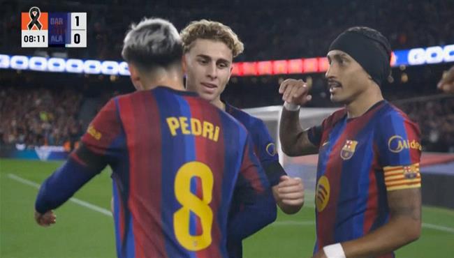 اهداف مباراة برشلونة وديبورتيفو ألافيس في الدوري الاسباني
