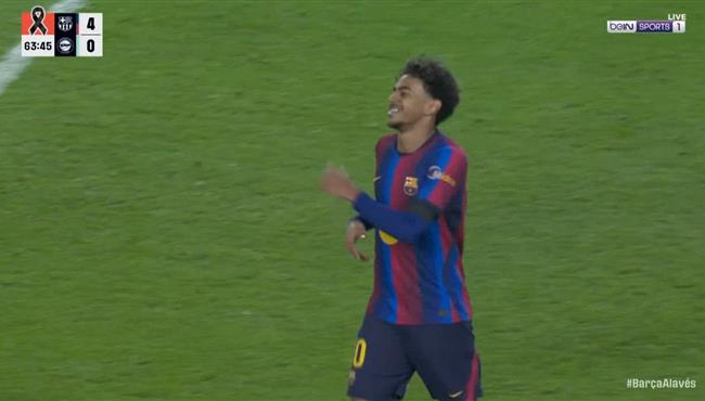 هدف لامين يامال الثاني في مرمي ديبورتيفو ألافيس بالدوري الاسباني