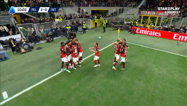 اهداف مباراة ميلان وانتر ميلان 3 1 الدوري الايطالي
