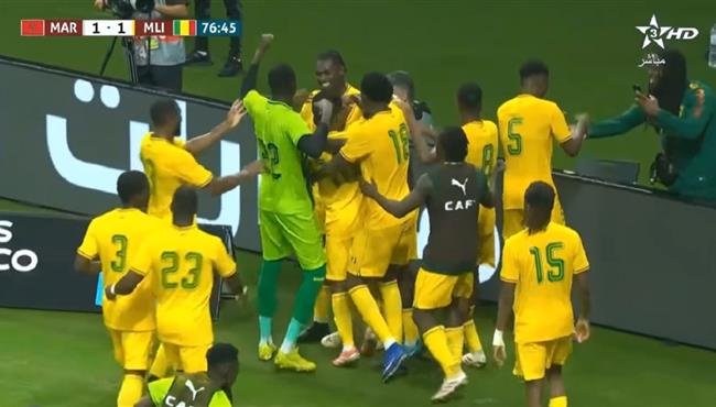 هدف تعادل مالي مع المغرب 1 1 مباراة ودية