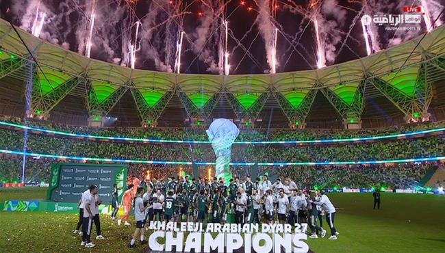 مراسم تتويج السعودية بطلا لكأس الخليج