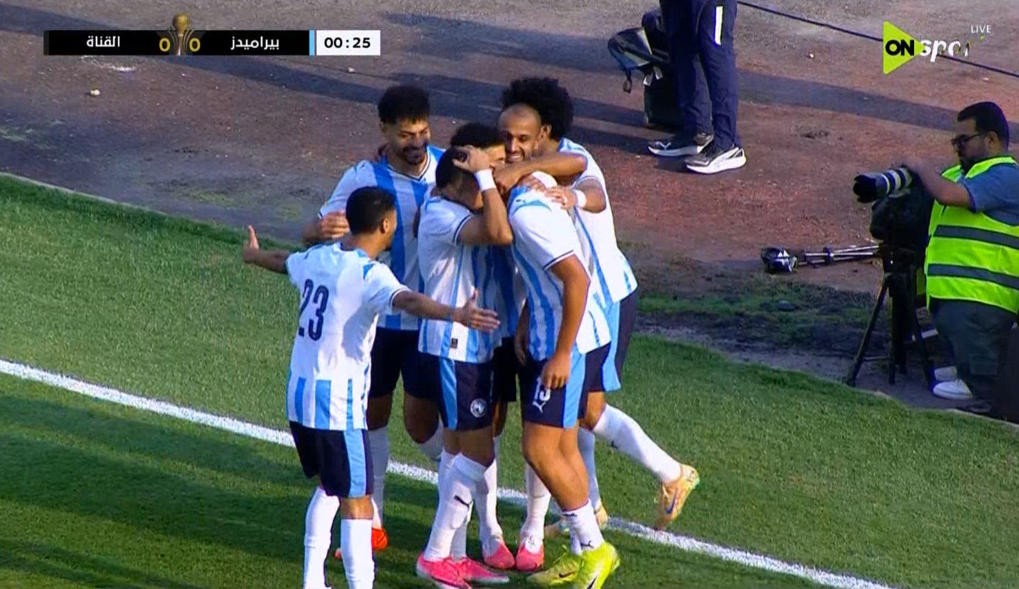 اهداف مباراة بيراميدز والقناة (3-2) كأس الرابطة المصرية