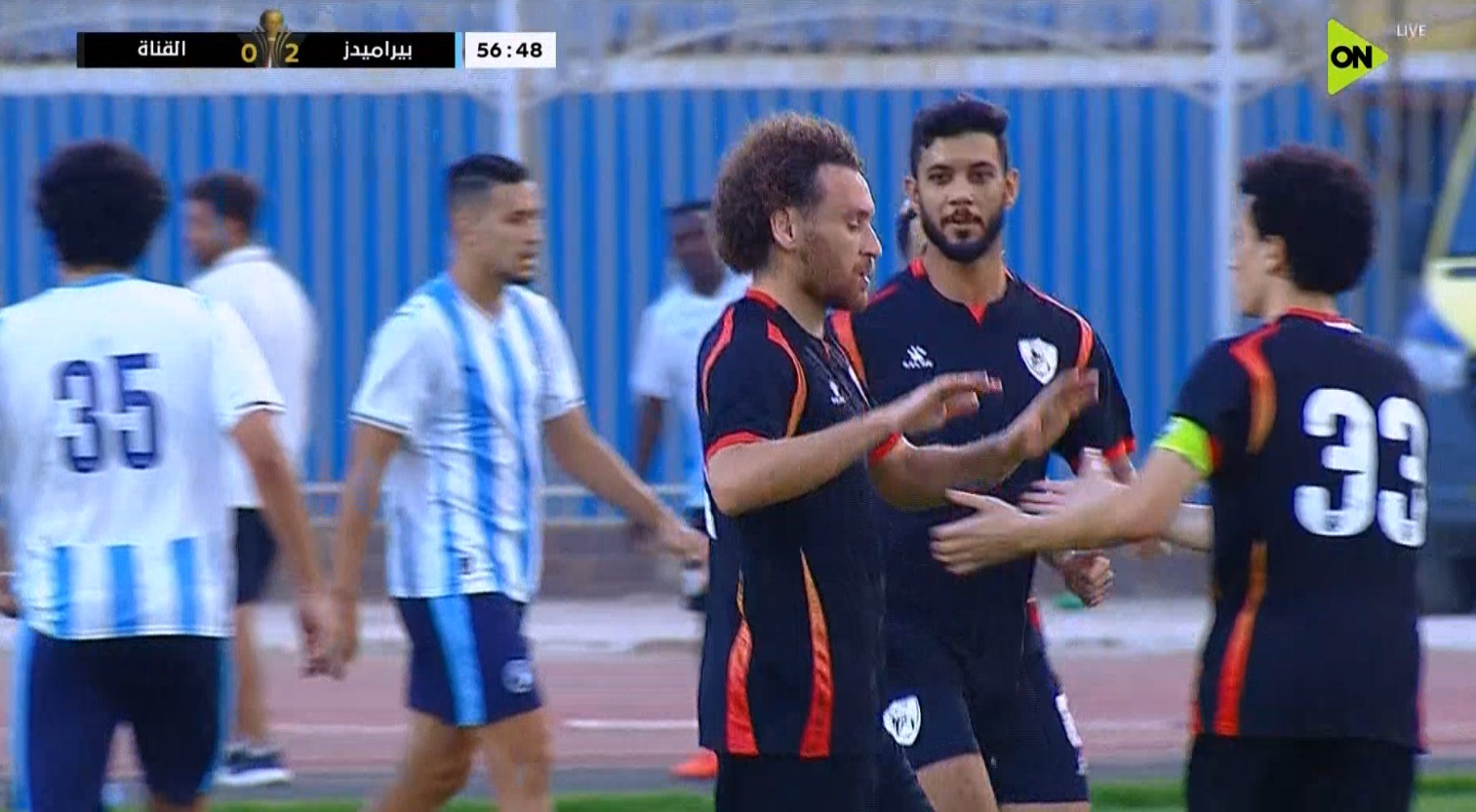 هدف القناة الاول في مرمي بيراميدز بكأس الرابطة المصرية