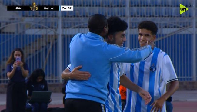 هدف بيراميدز الثالث في مرمي القناة بكأس الرابطة المصرية