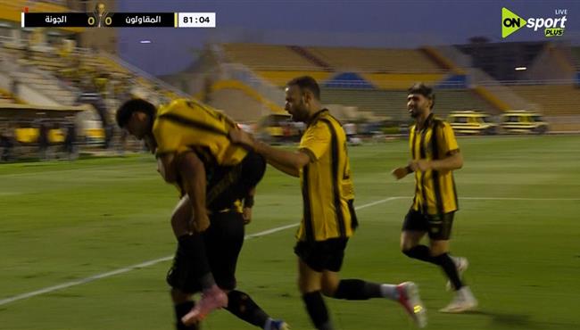 هدف المقاولون العرب الاول في مرمي الجونة بكأس الرابطة المصرية