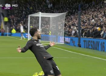 فيديو ريان شرقي يسجل هدف مانشستر سيتي الأول أمام توتنهام