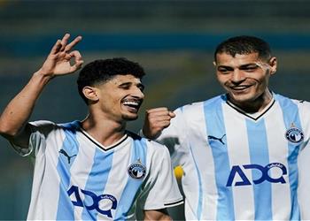 فيديو أحمد عاطف قطة يسجل هدف بيراميدز الثالث أمام نهضة بركان