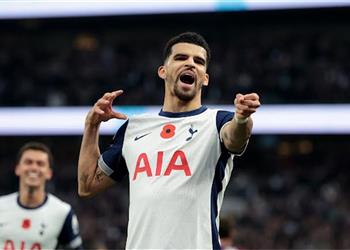 فيديو سولانكي يسجل هدف ا أسطوري ا بـ الكعب ويتعادل لـ توتنهام أمام مانشستر سيتي