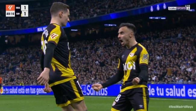 هدف تعادل رايو فاليكانو مع ريال مدريد 1 1 الدوري الاسباني