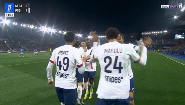 اهداف مباراة باريس سان جيرمان وستراسبورج في الدوري الفرنسي