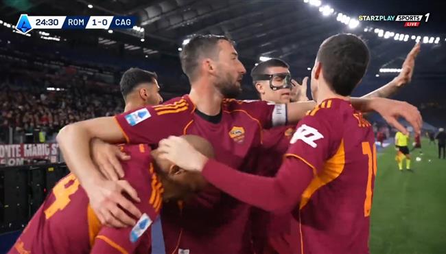 اهداف مباراة روما وكالياري 2 0 الدوري الايطالي