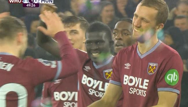 اهداف مباراة مانشستر يونايتد ووست هام في الدوري الانجليزي