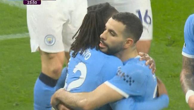 هدف مانشستر سيتي الاول في مرمي فولهام بالدوري الانجليزي