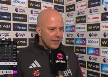 سلوت محمد صلاح حقق إنجاز ا عظيم ا ولا نعرف مدى خطورة إصابة لاعب ليفربول